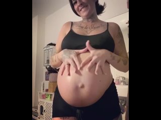 pregnant oil belly